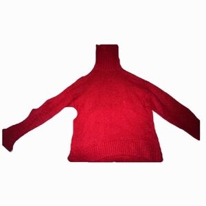 American Eagle Outfitters Bold Red Cowl Neck Sweater